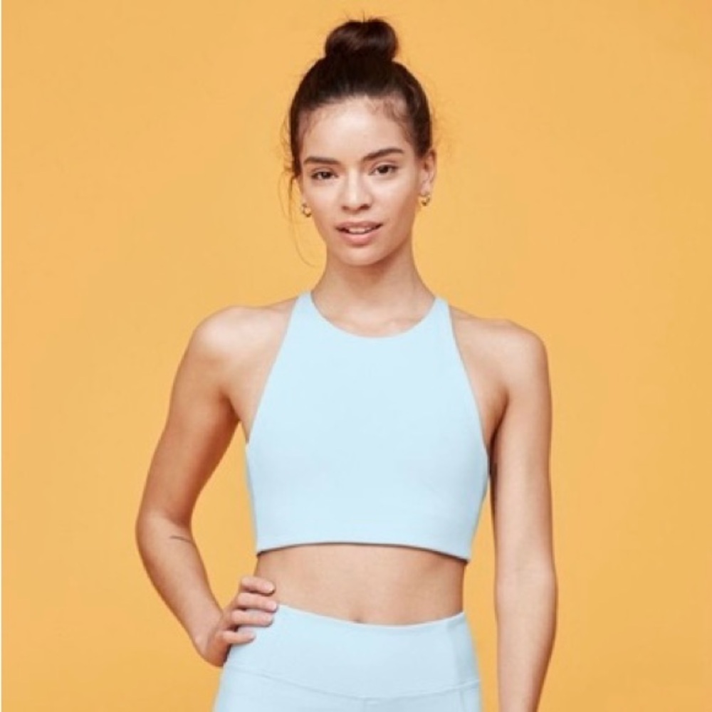 Girlfriend Collective Sky Blue Sports Bra/Halter Top